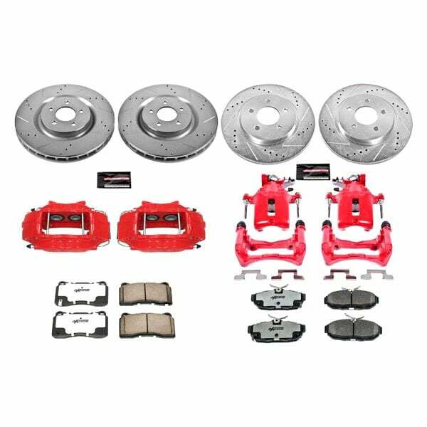 Power Stop 11-14 Ford Mustang Front and Rear Z26 Street Kit w/Cals - KC4148-26