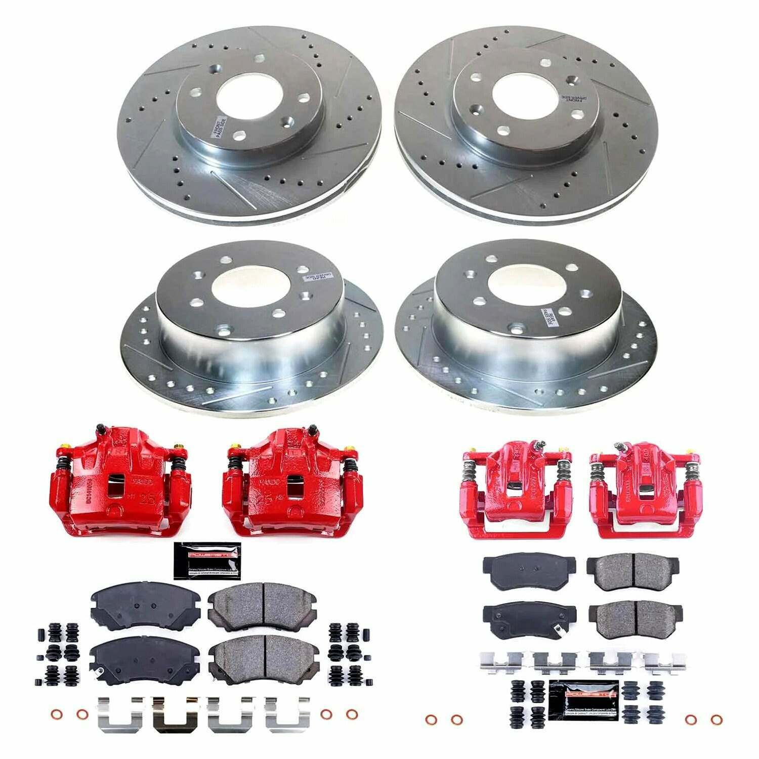 Power Stop 02-06 Kia Optima Front and Rear Z23 Evolution Kit w/Caliper - KC4445A