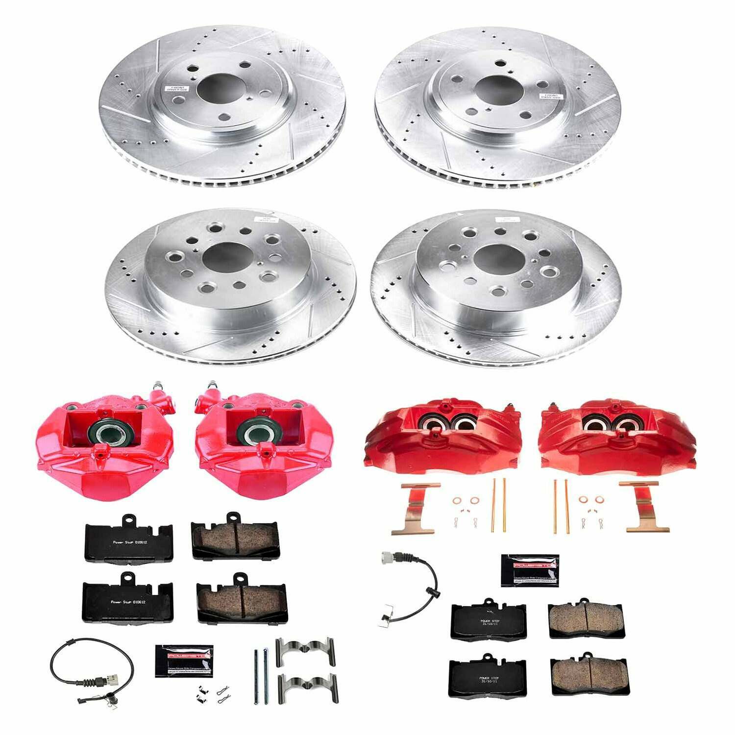 Power Stop 01-06 Lexus LS430 Front & Rear Z23 Evolution Sport Brake Kit w/Calipers - KC4462