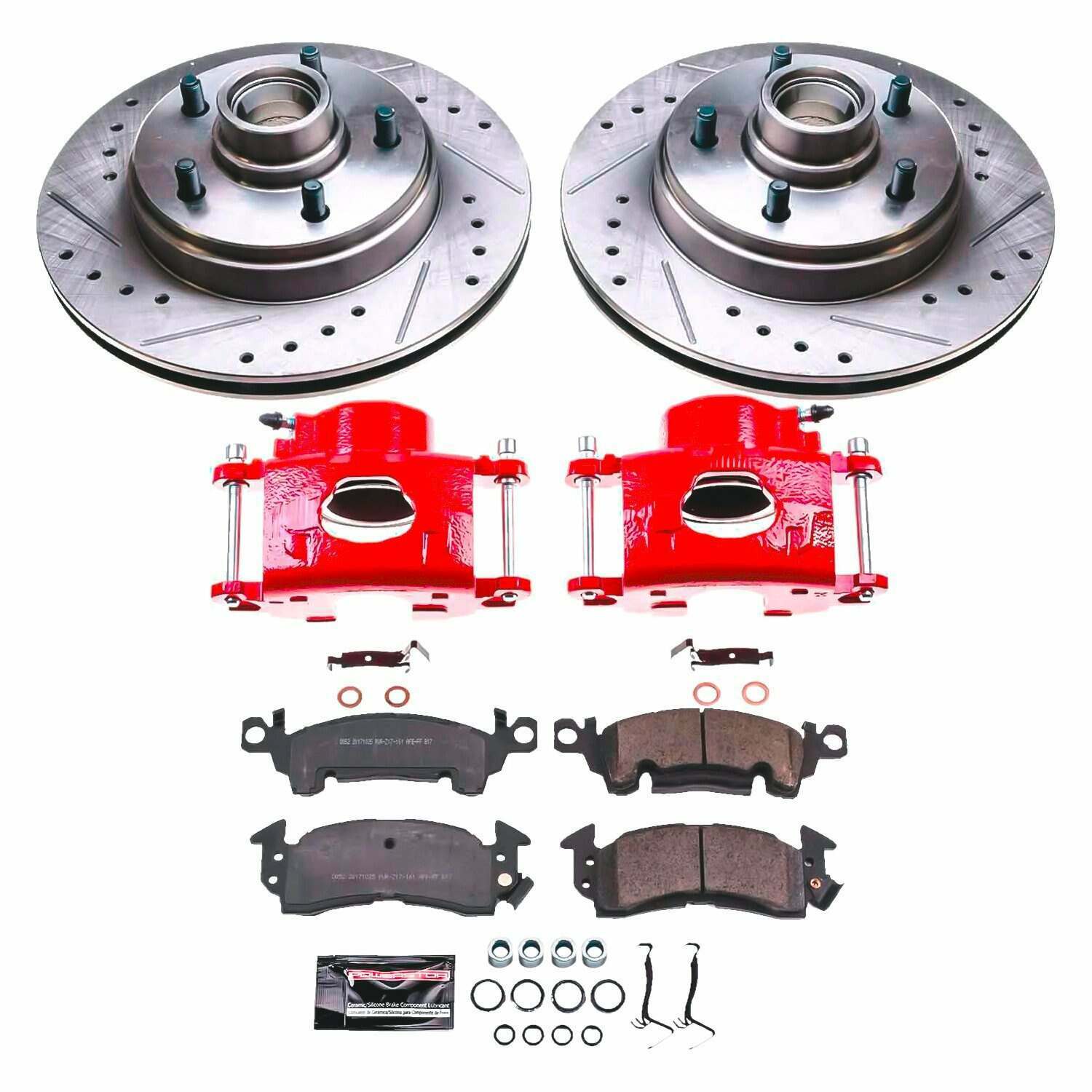Power Stop 1977 Cadillac Fleetwood Front Z23 Evolution Kit w/Calipers - KC4535A