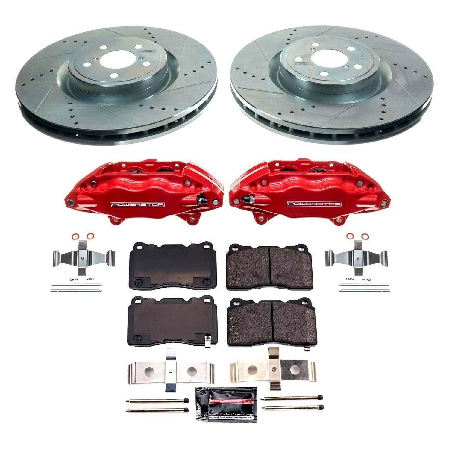 Power Stop 2004 Subaru Impreza Front Z23 Evolution Kit w/Calipers - KC4549