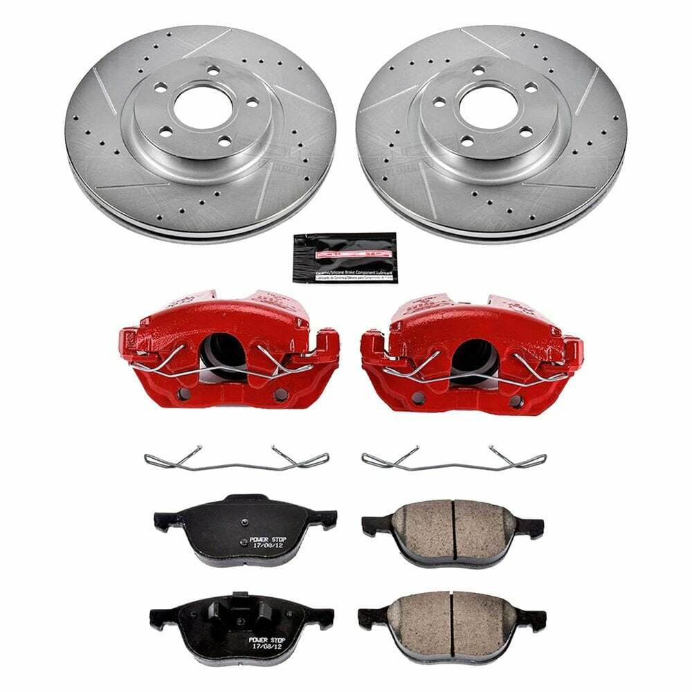 Power Stop 2017 Ford Escape Front Z23 Evolution Sport Brake Kit w/Calipers - KC4575A