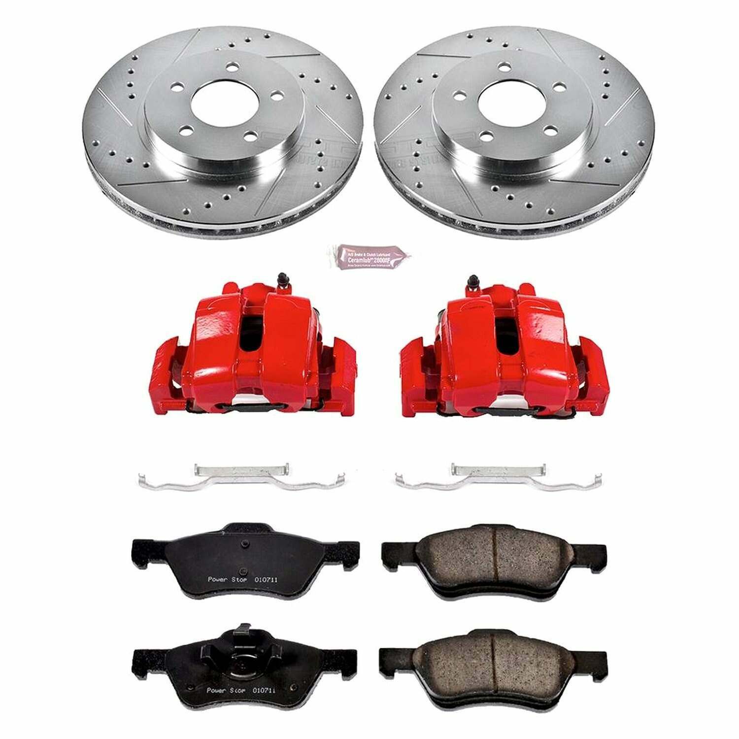 Power Stop 07-10 Ford Escape Front Z23 Evolution Sport Brake Kit w/Calipers - KC4580A