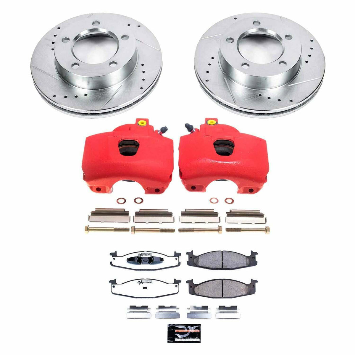 Power Stop 94-96 Ford Bronco Front Z36 Truck & Tow Brake Kit w/Calipers - KC5067-36
