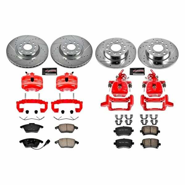 Power Stop 2008 Audi A3 Front & Rear Z23 Evolution Sport Brake Kit w/Calipers - KC5363