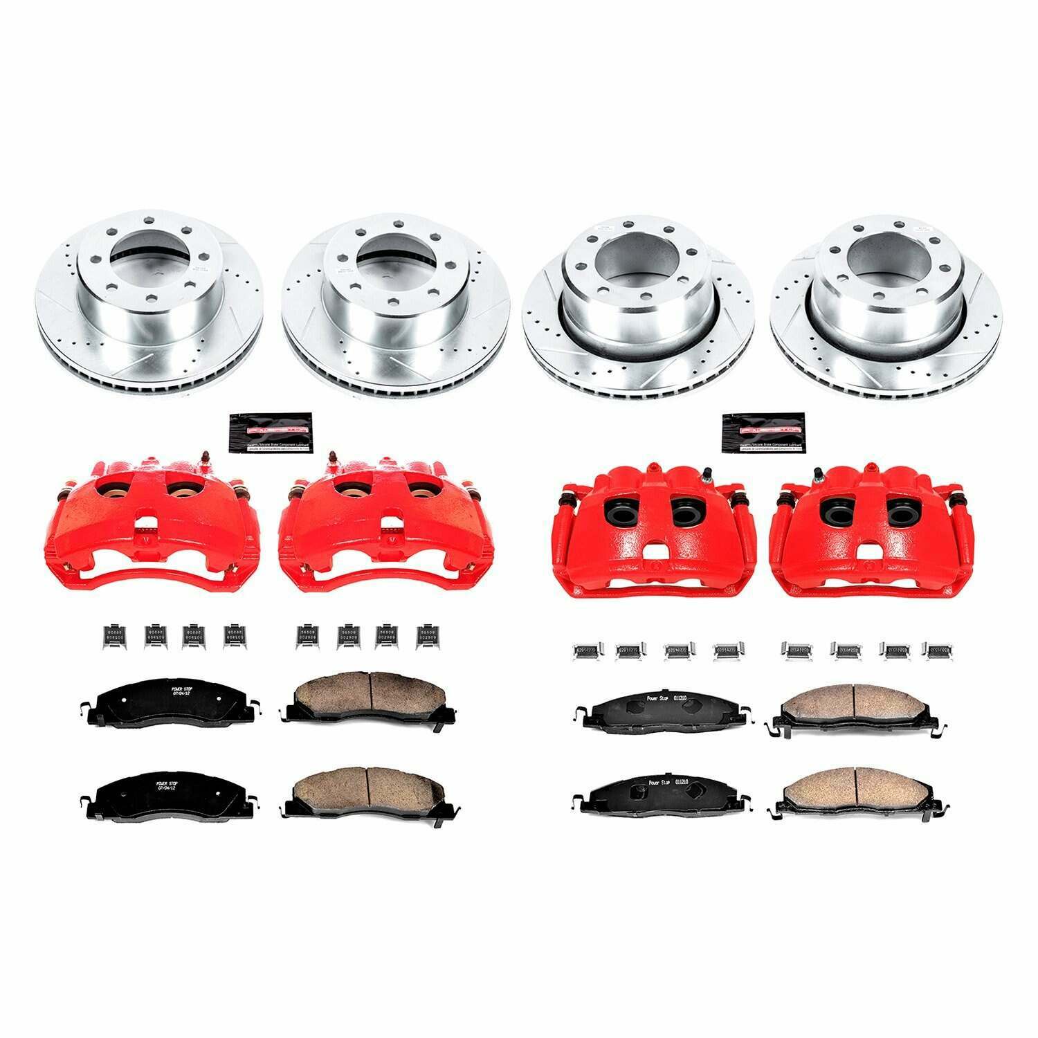 Power Stop 09-10 Dodge Ram 3500 Front & Rear Z23 Evolution Kit w/Cals - KC5458A