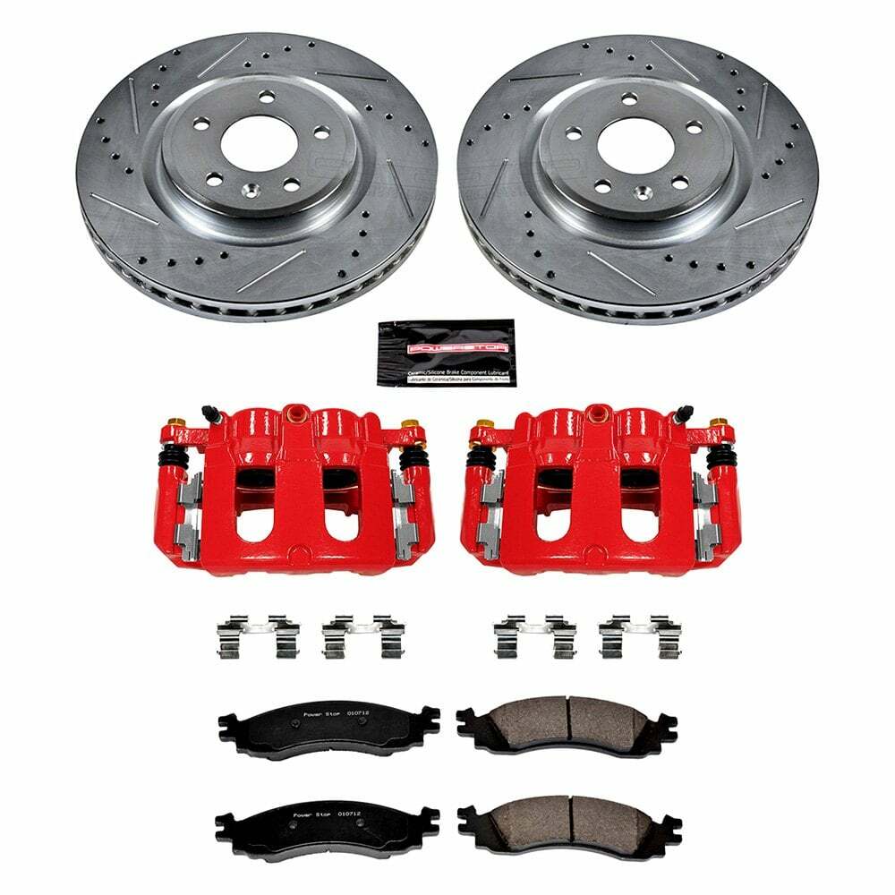 Power Stop 2010 Ford Taurus Front Z36 Truck & Tow Kit w/Cals - KC5507-36