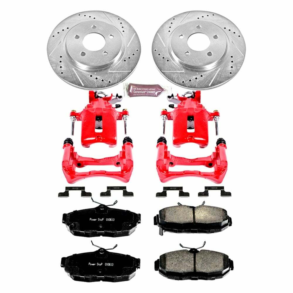 Power Stop 2012 Ford Mustang Rear Z26 Street Warrior Brake Kit w/Calipers - KC5941-26