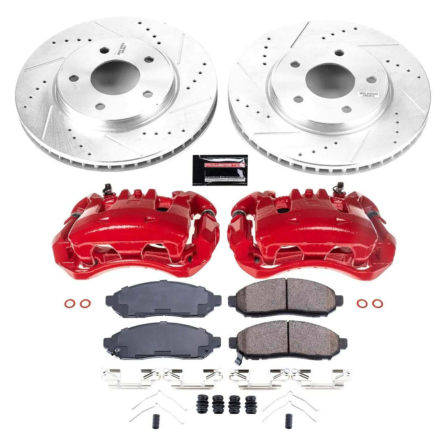 Power Stop 15-17 Chevrolet City Express Front Z23 Evolution Sport Brake Kit w/Calipers - KC6492