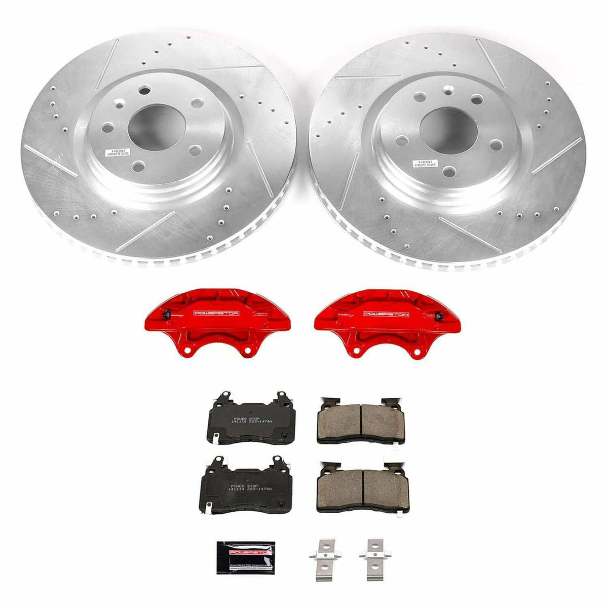 Power Stop 14-19 Chevrolet Corvette Front Z23 Evolution Kit w/Calipers - KC6534