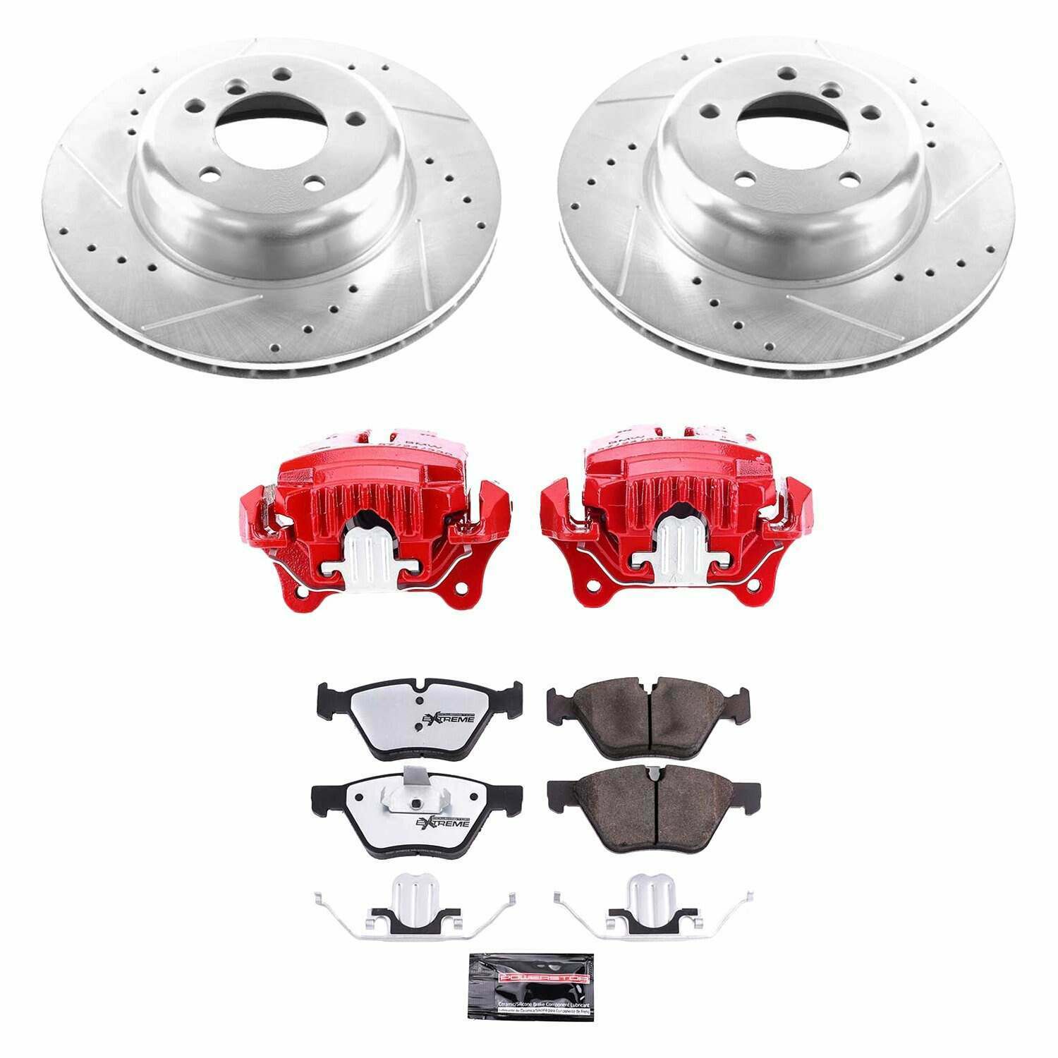 Power Stop 09-10 BMW Z4 Front Z26 Street Warrior Brake Kit w/Calipers - KC6578-26