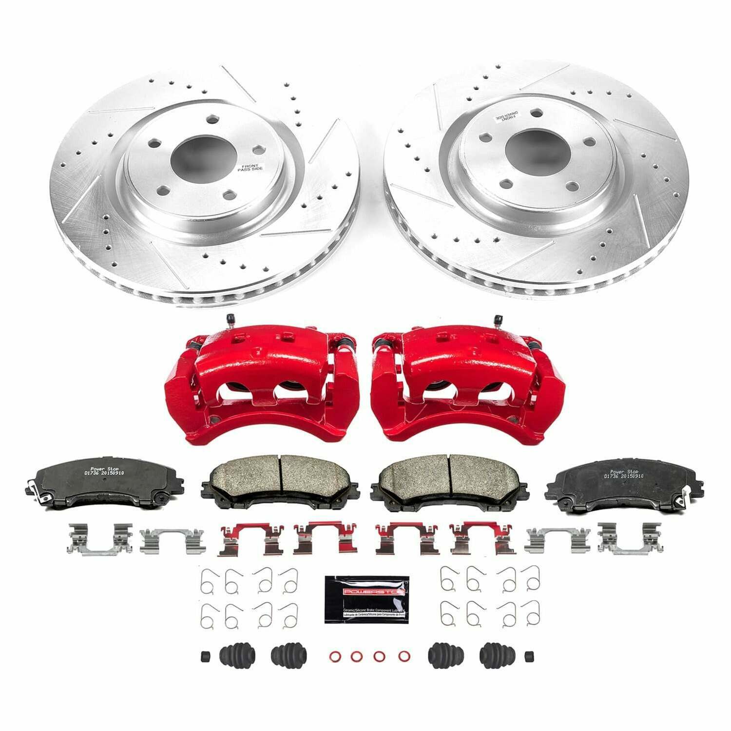 Power Stop 2019 Nissan Rogue Front Z23 Evolution Kit w/Calipers - KC7034