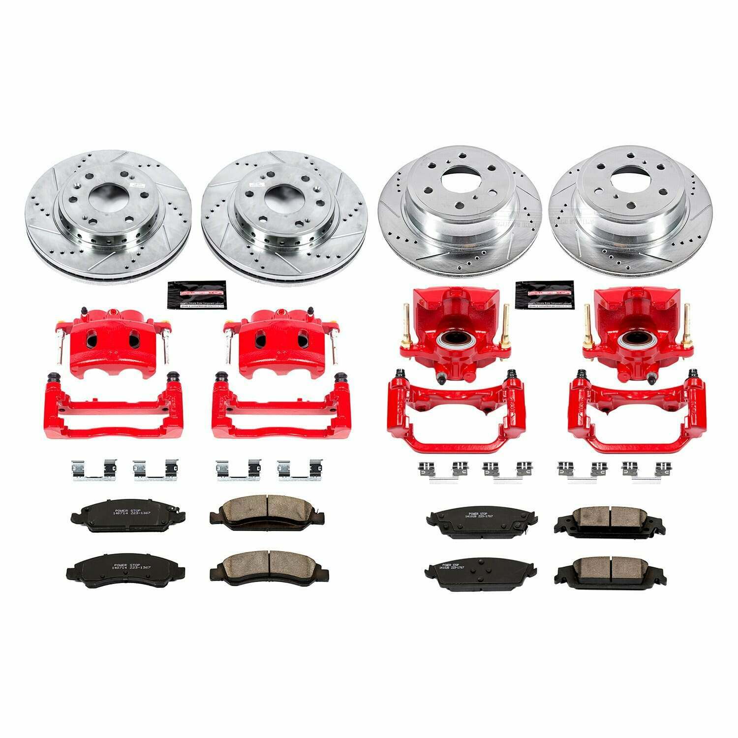 Power Stop 15-20 Chevrolet Tahoe Front and Rear Z36 Truck & Tow Kit w/Cals - KC7225-36