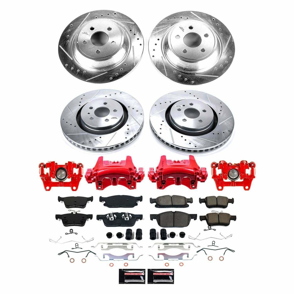 Power Stop 19-21 Lincoln Nautilus Front and Rear Z23 Evolution Kit w/Calipers - KC7416