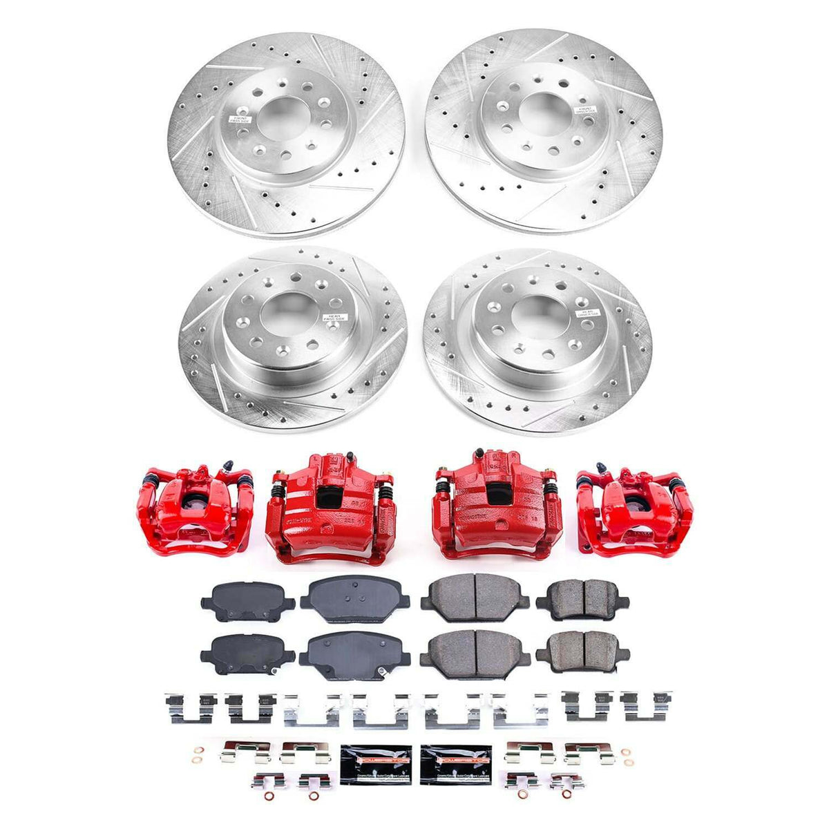 Power Stop 18-20 Buick Regal TourX Front and Rear Z23 Evolution Kit w/Calipers - KC7557