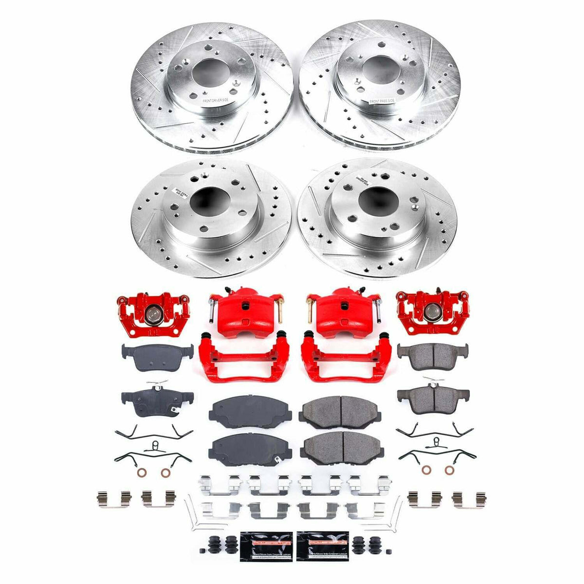 Power Stop 16-21 Honda Civic Front and Rear Z23 Evolution Kit w/Calipers - KC7574