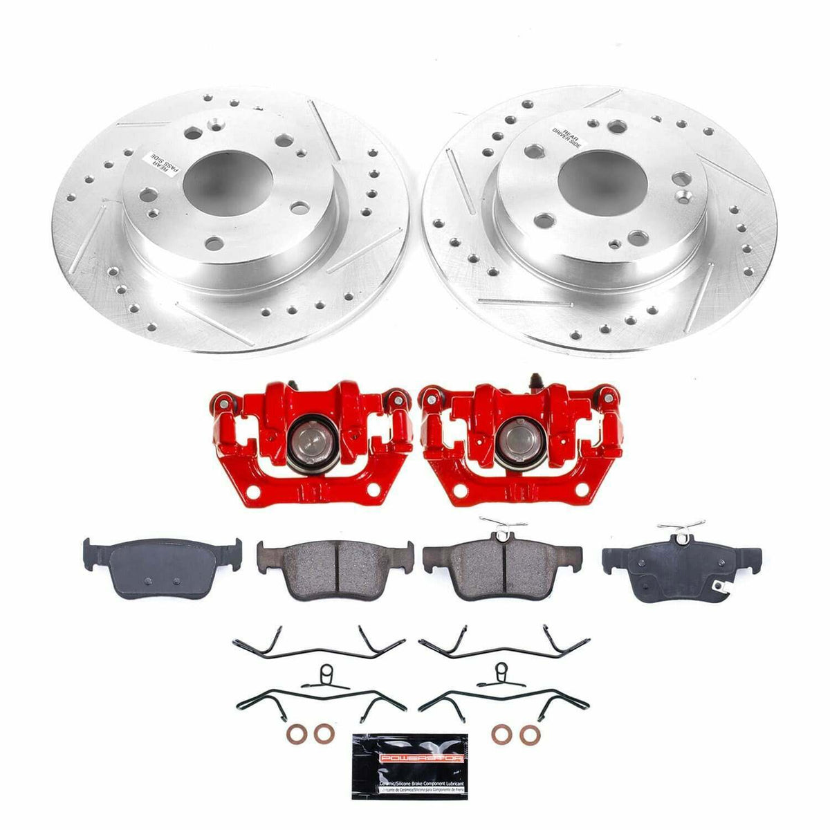 Power Stop 16-21 Honda Civic Rear Z23 Evolution Kit w/Calipers - KC7725