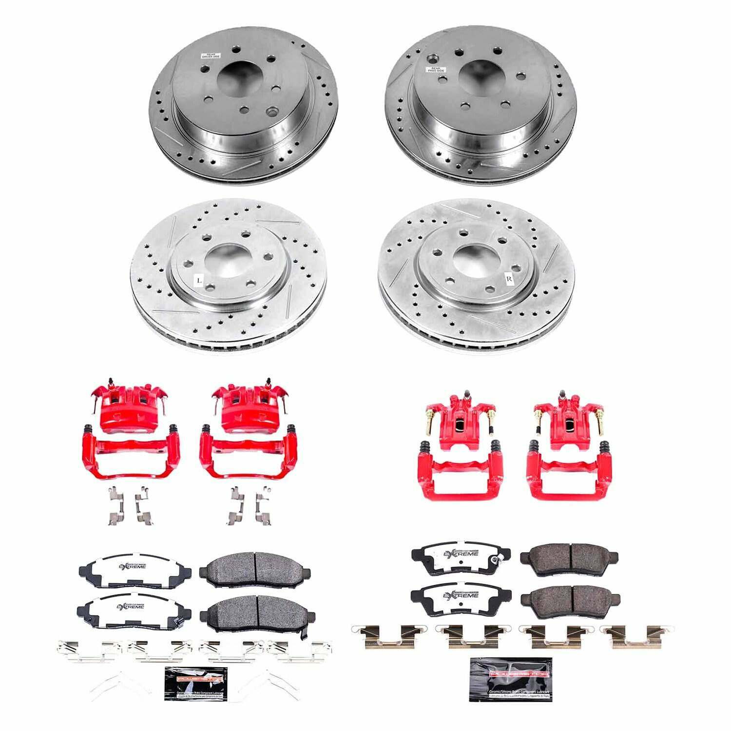 Power Stop 2019 Nissan Frontier Front & Rear Z36 Truck & Tow Brake Kit w/Calipers - KC8357-36