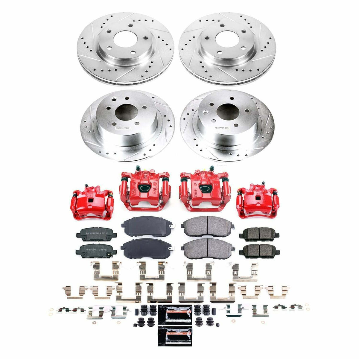 Power Stop 2019 Nissan Sentra Front and Rear Z23 Evolution Kit w/Calipers - KC8359