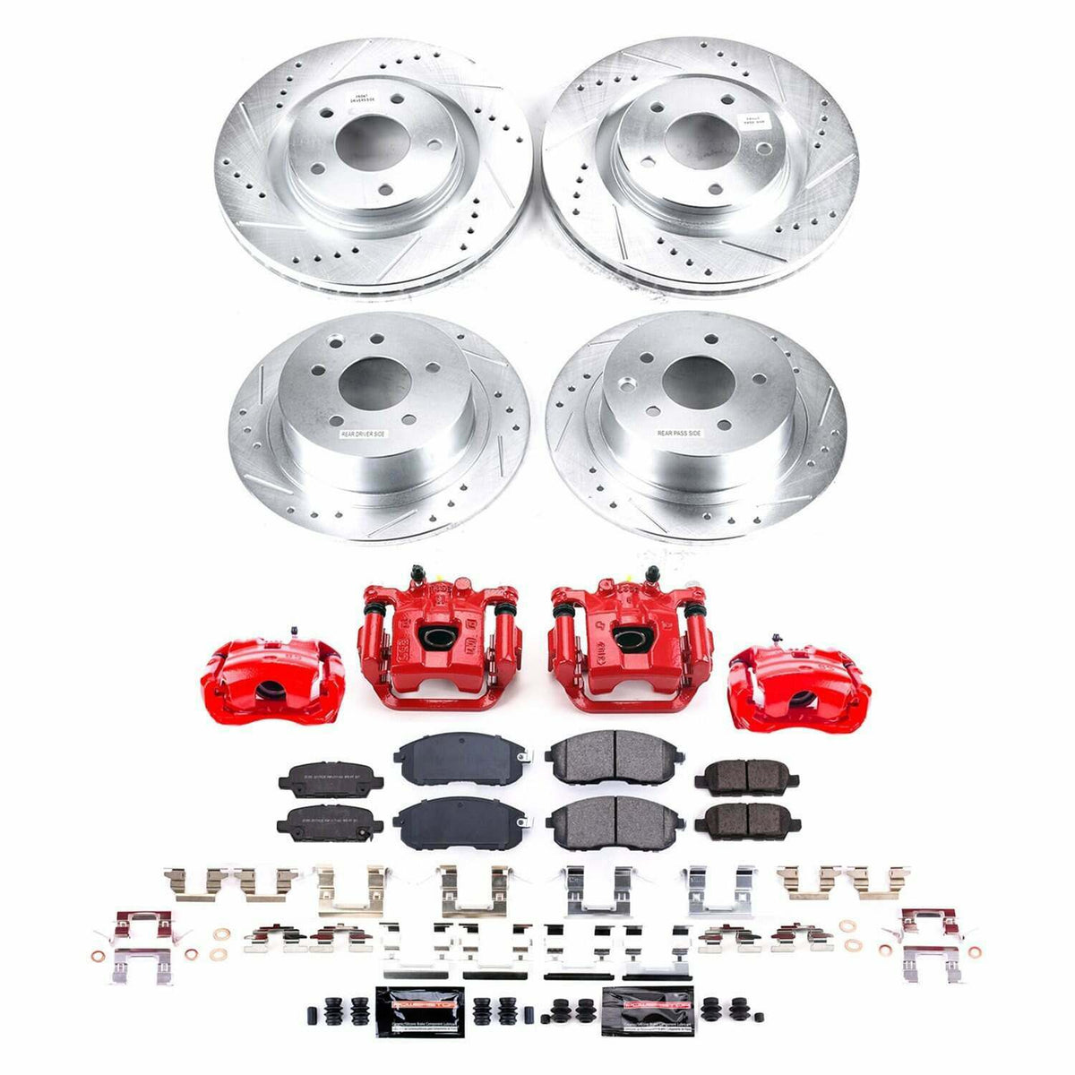Power Stop 2019 Nissan Sentra Front and Rear Z23 Evolution Kit w/Calipers - KC8360