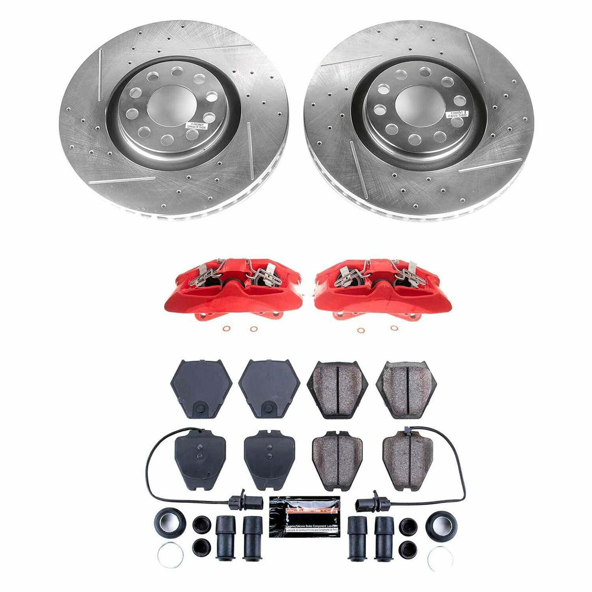 Power Stop 00-02 Audi S4 Front Z23 Evolution Sport Brake Kit w/Calipers - KC886