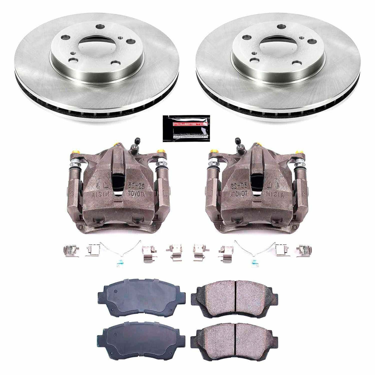 Power Stop 92-96 Lexus ES300 Front Autospecialty Brake Kit w/Calipers - KCOE1054