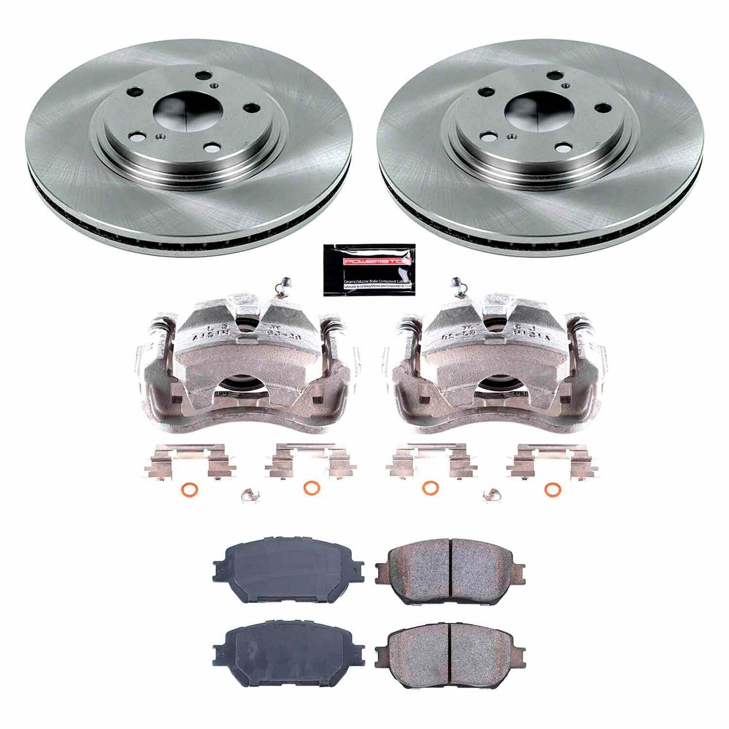 Power Stop 02-04 Toyota Camry Front Autospecialty Brake Kit w/Calipers - KCOE1143