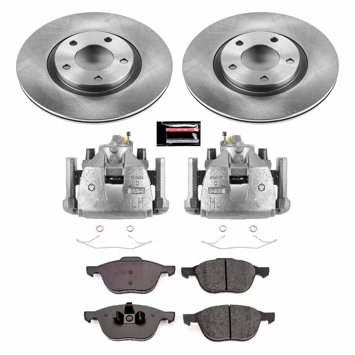 Power Stop 2008 Mazda 3 Front Autospecialty Brake Kit w/Calipers - KCOE125C