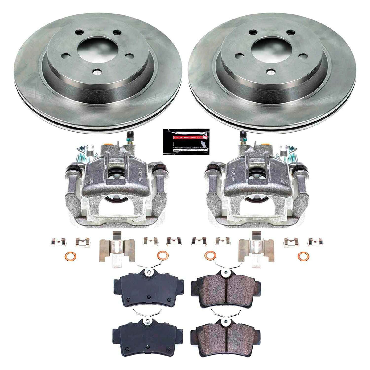 Power Stop 94-99 Ford Mustang Rear Autospecialty Brake Kit w/Calipers - KCOE1306A