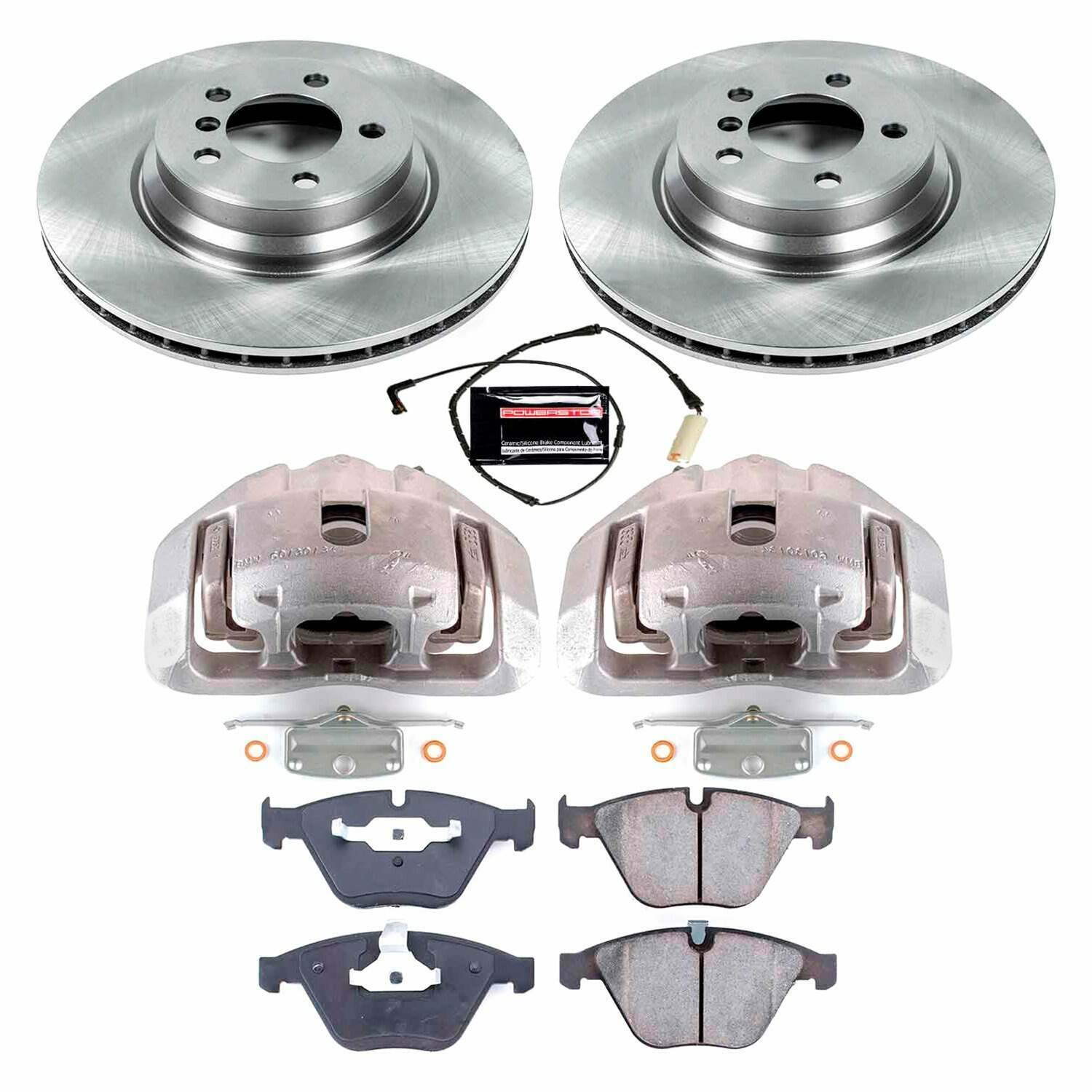 Power Stop 04-06 BMW 760i Front Autospecialty Kit w/Cals - KCOE2054