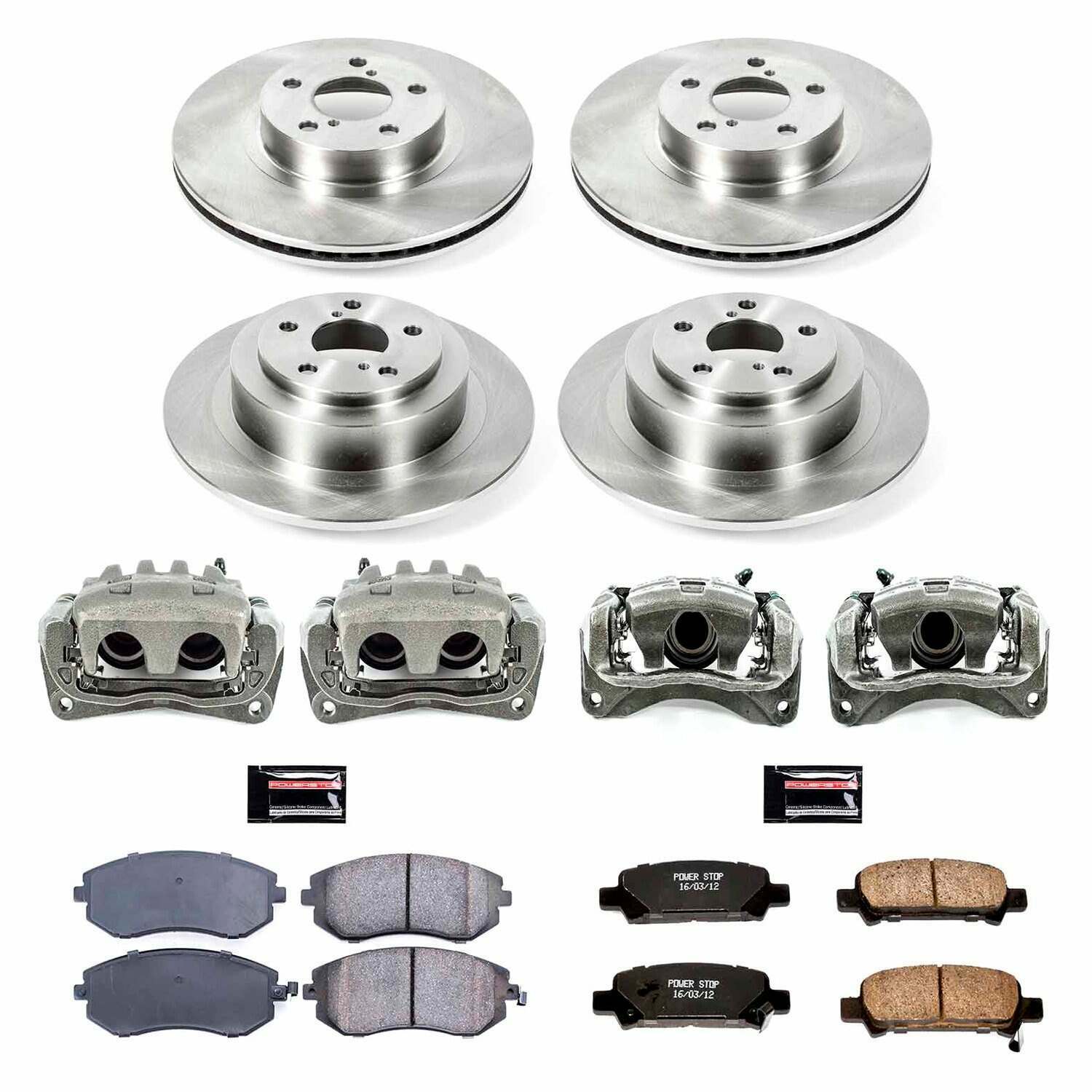Power Stop 06-11 Honda Ridgeline Front & Rear Autospecialty Kit w/Cals - KCOE2430