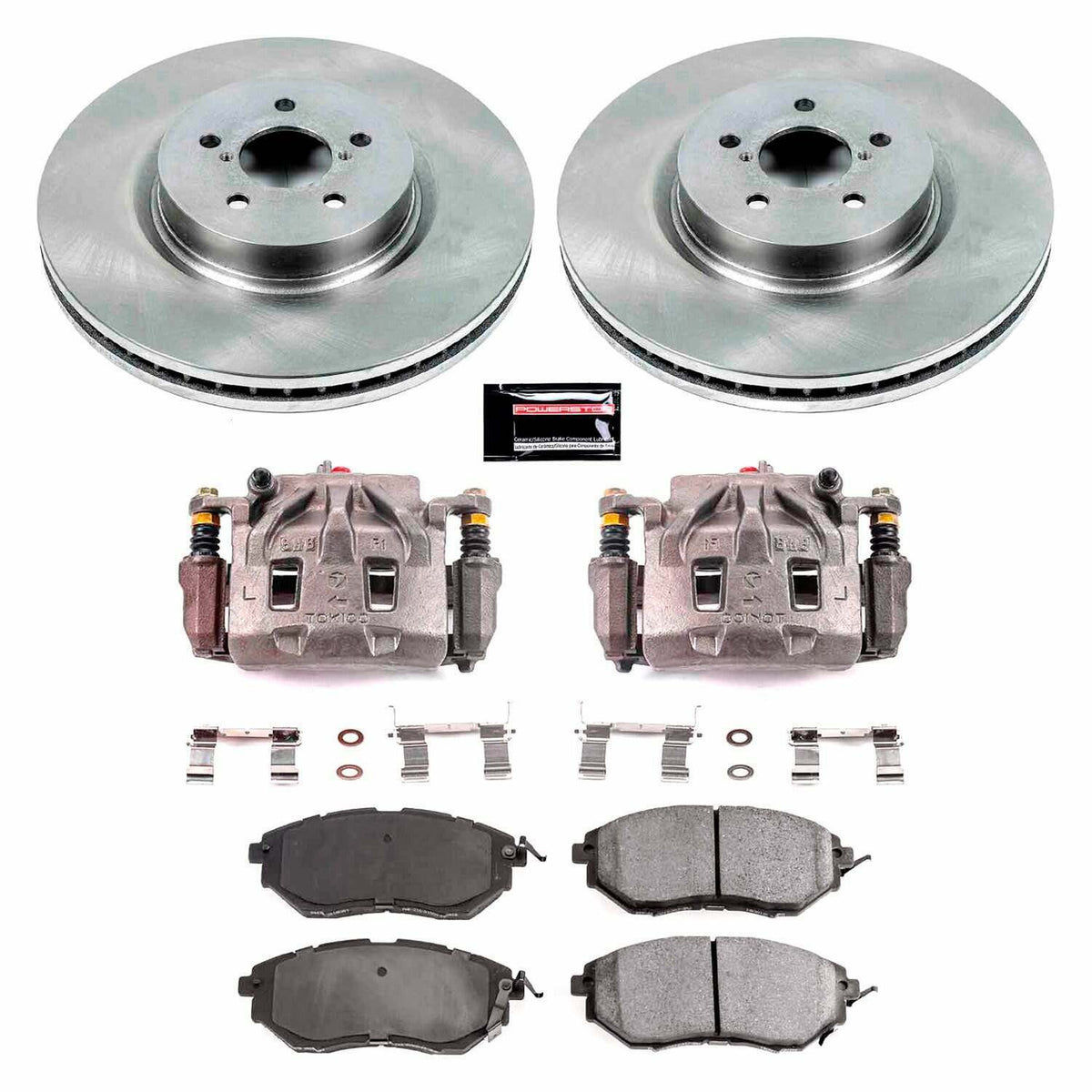 Power Stop 10-14 Subaru Outback Front Autospecialty Kit w/Cals - KCOE285