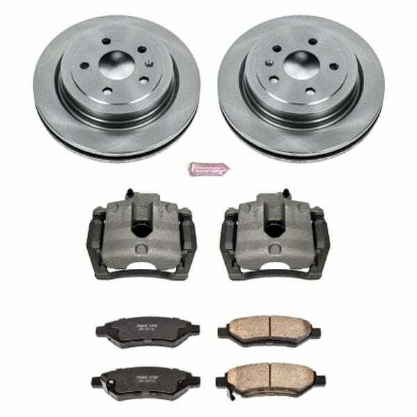 Power Stop 08-14 Cadillac CTS Rear Autospecialty Brake Kit w/Calipers - KCOE3072