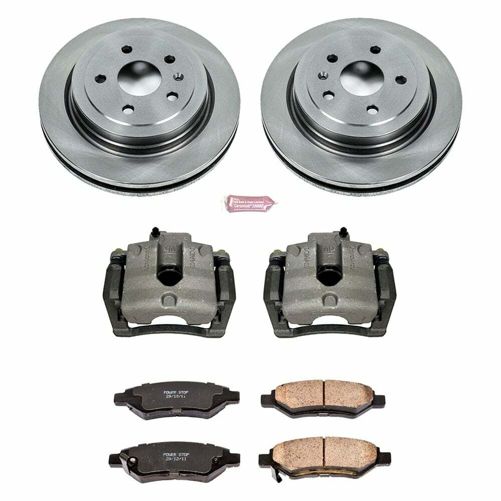 Power Stop 08-09 Cadillac CTS Rear Autospecialty Brake Kit w/Calipers - KCOE3072B