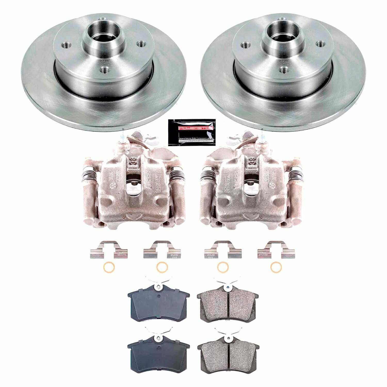Power Stop 93-94 Volkswagen Golf Rear Autospecialty Brake Kit w/Calipers - KCOE369A