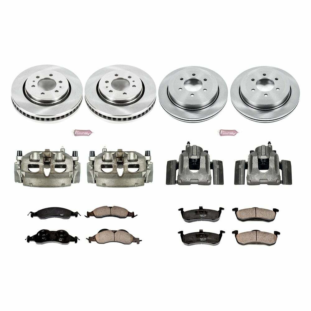 Power Stop 07-09 Ford Expedition Front & Rear Autospecialty Kit w/Cals - KCOE4109