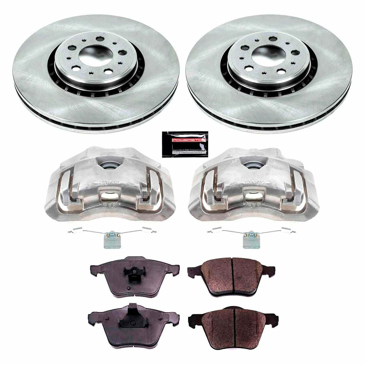 Power Stop 03-14 Volvo XC90 Front Autospecialty Kit w/Cals - KCOE4552