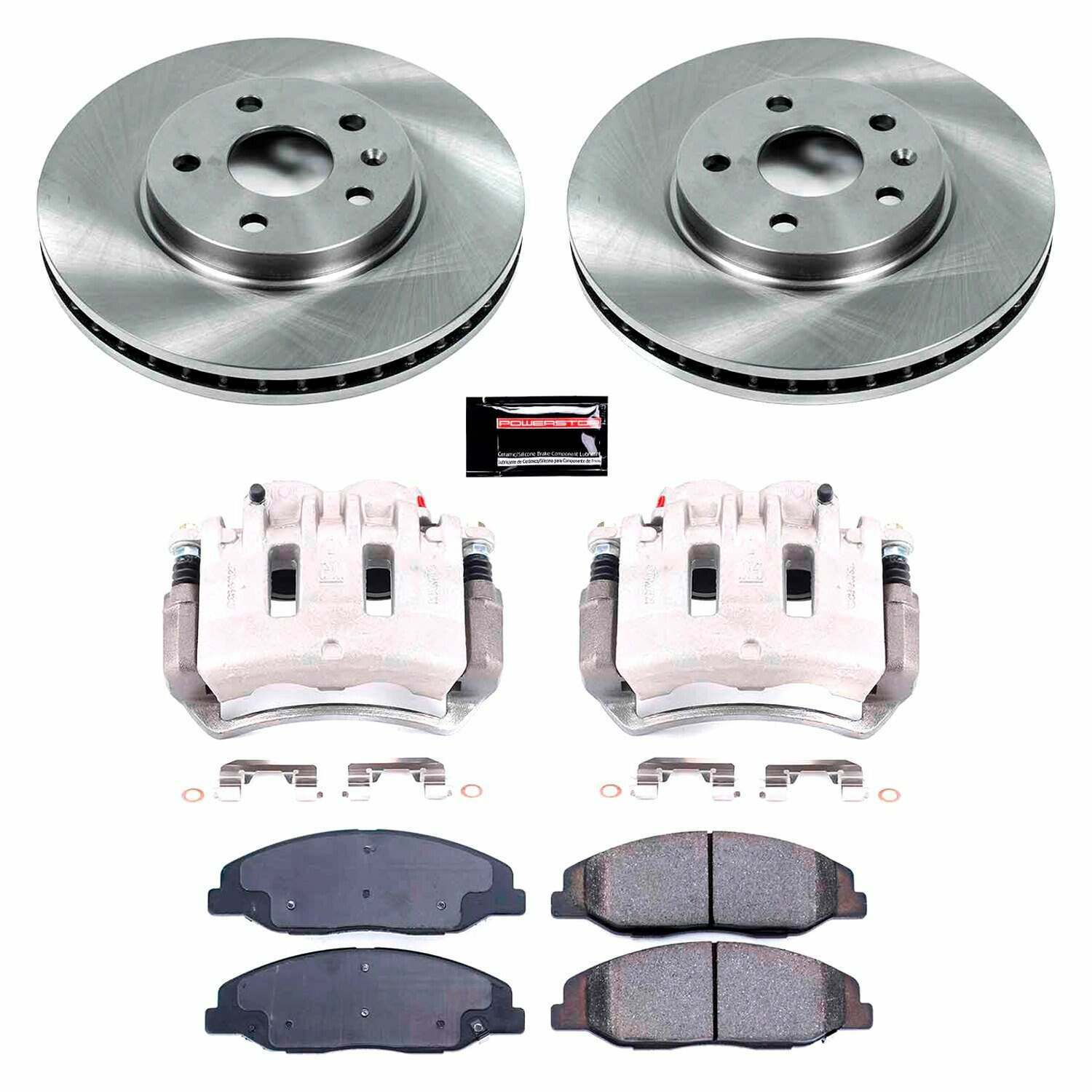 Power Stop 08-14 Cadillac CTS Front Autospecialty Kit w/Cals - KCOE4721