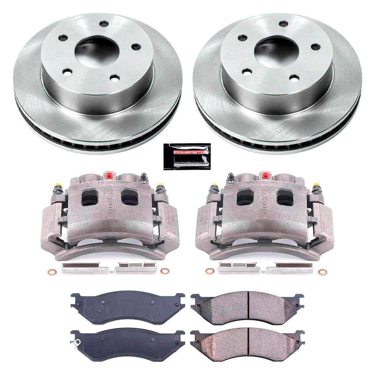 Power Stop 00-01 Dodge Ram 1500 Front Autospecialty Kit w/Cals - KCOE5143