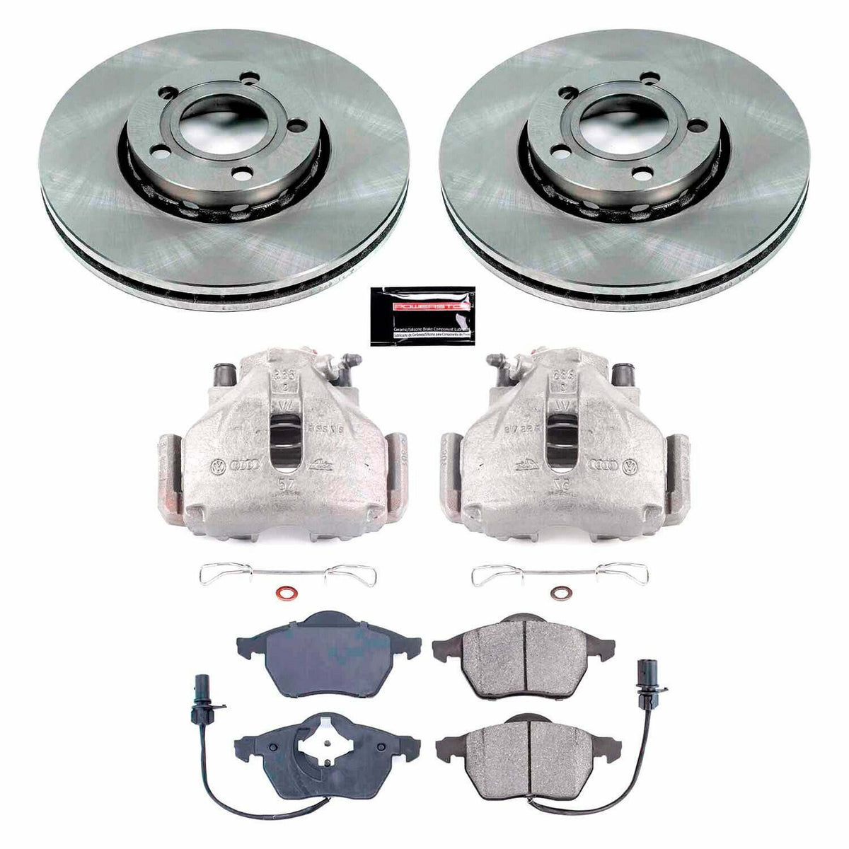 Power Stop 99-04 Audi A4 Front Autospecialty Brake Kit w/Calipers - KCOE528
