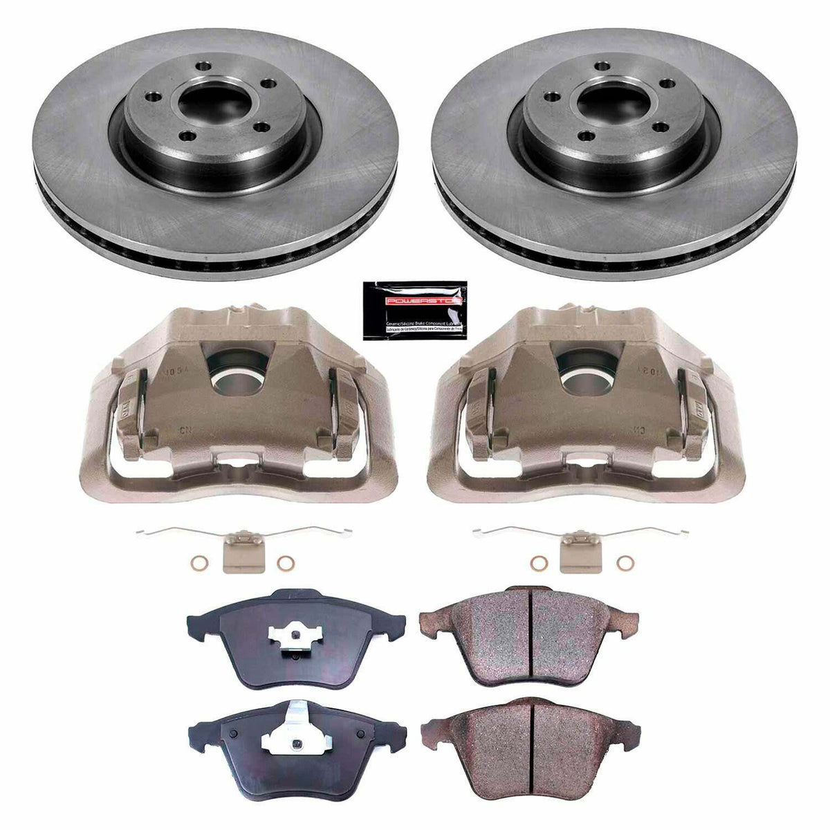 Power Stop 05-11 Volvo V50 Front Autospecialty Kit w/Cals - KCOE5430