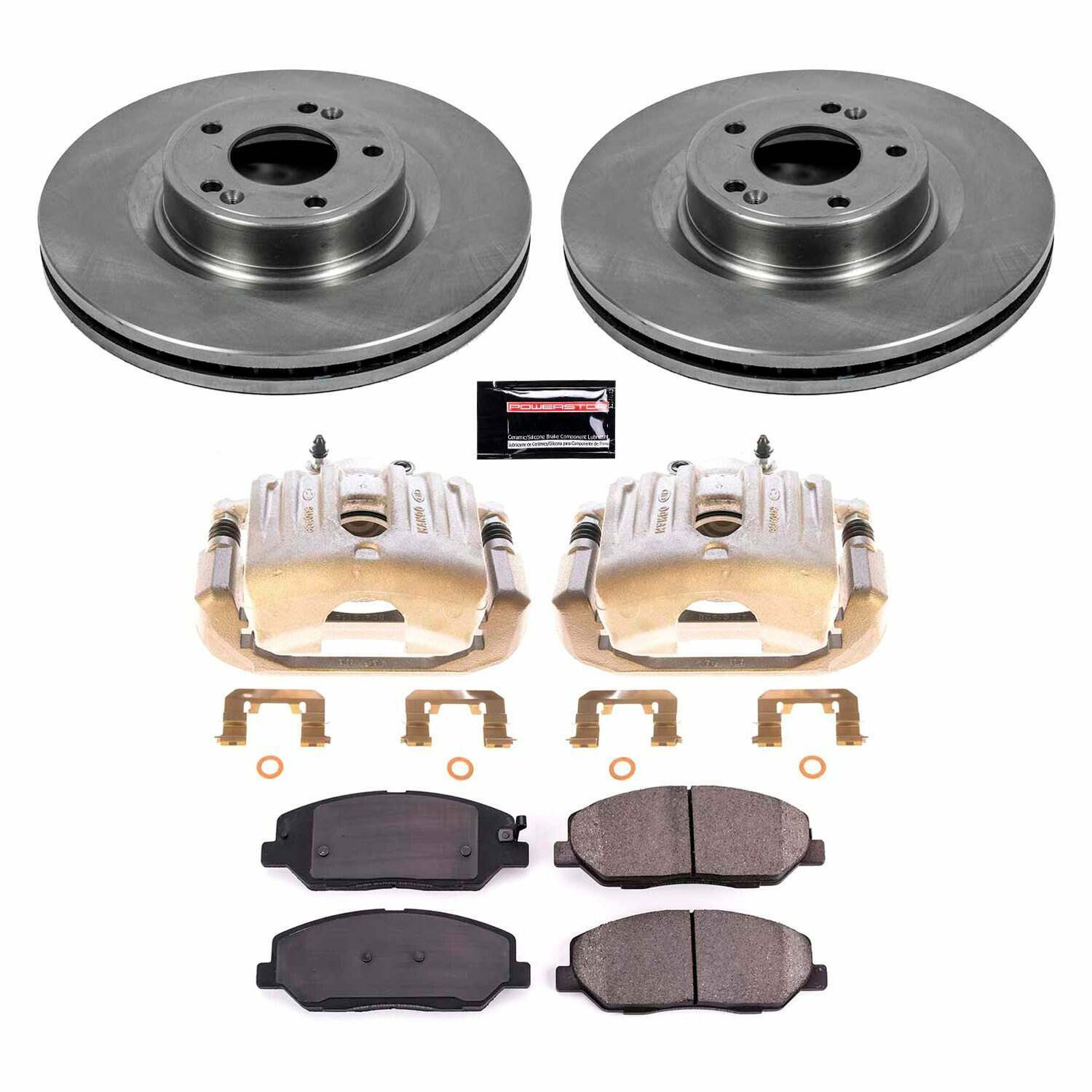 Power Stop 09-11 Hyundai Genesis Front Autospecialty Kit w/Calipers - KCOE5921
