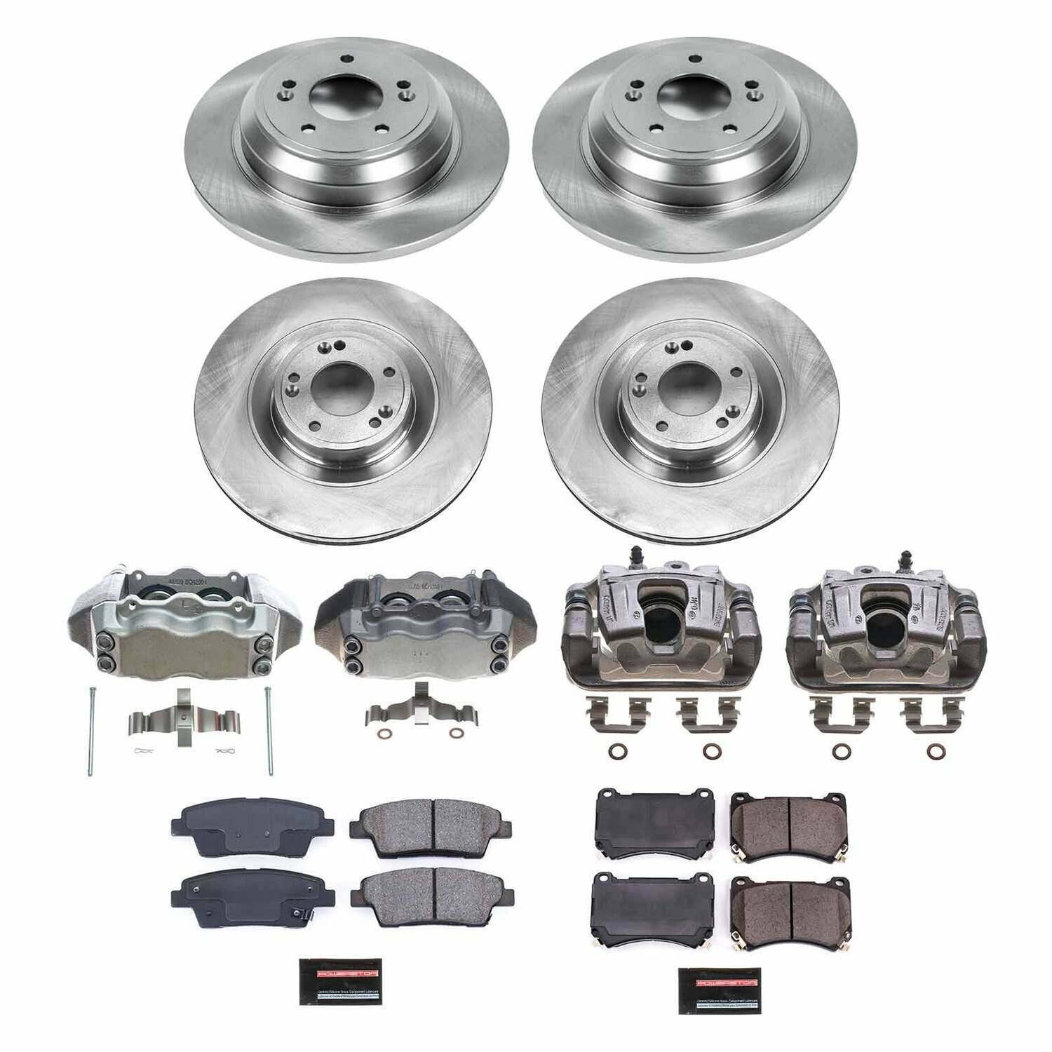Power Stop 12-14 Hyundai Genesis Front & Rear Autospecialty Kit w/Calipers - KCOE5929