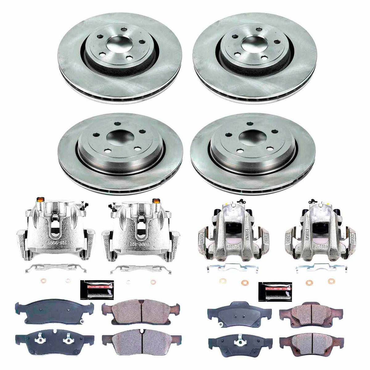 Power Stop 11-17 Dodge Durango Front & Rear Autospecialty Kit w/Cals - KCOE5955