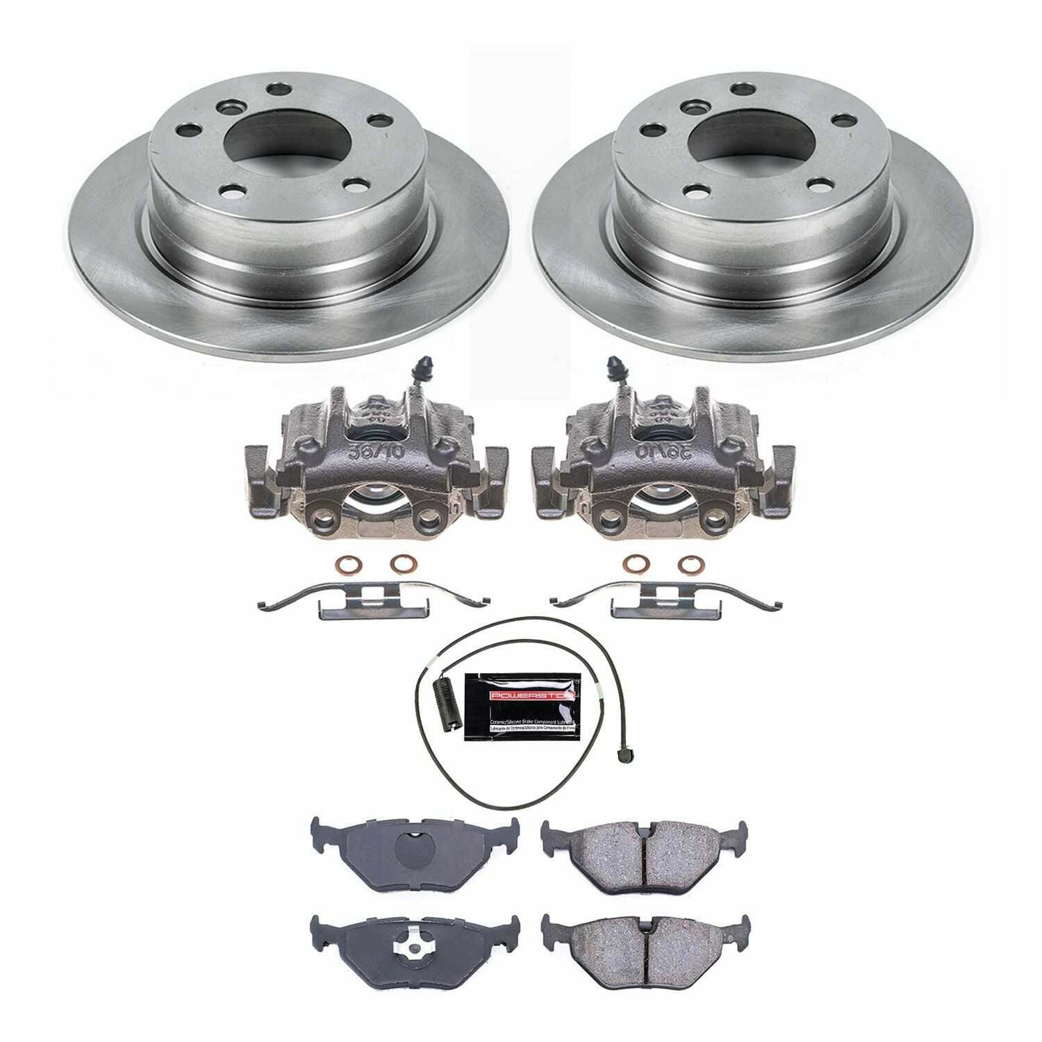 Power Stop 96-02 BMW Z3 Rear Autospecialty Brake Kit w/Calipers - KCOE633