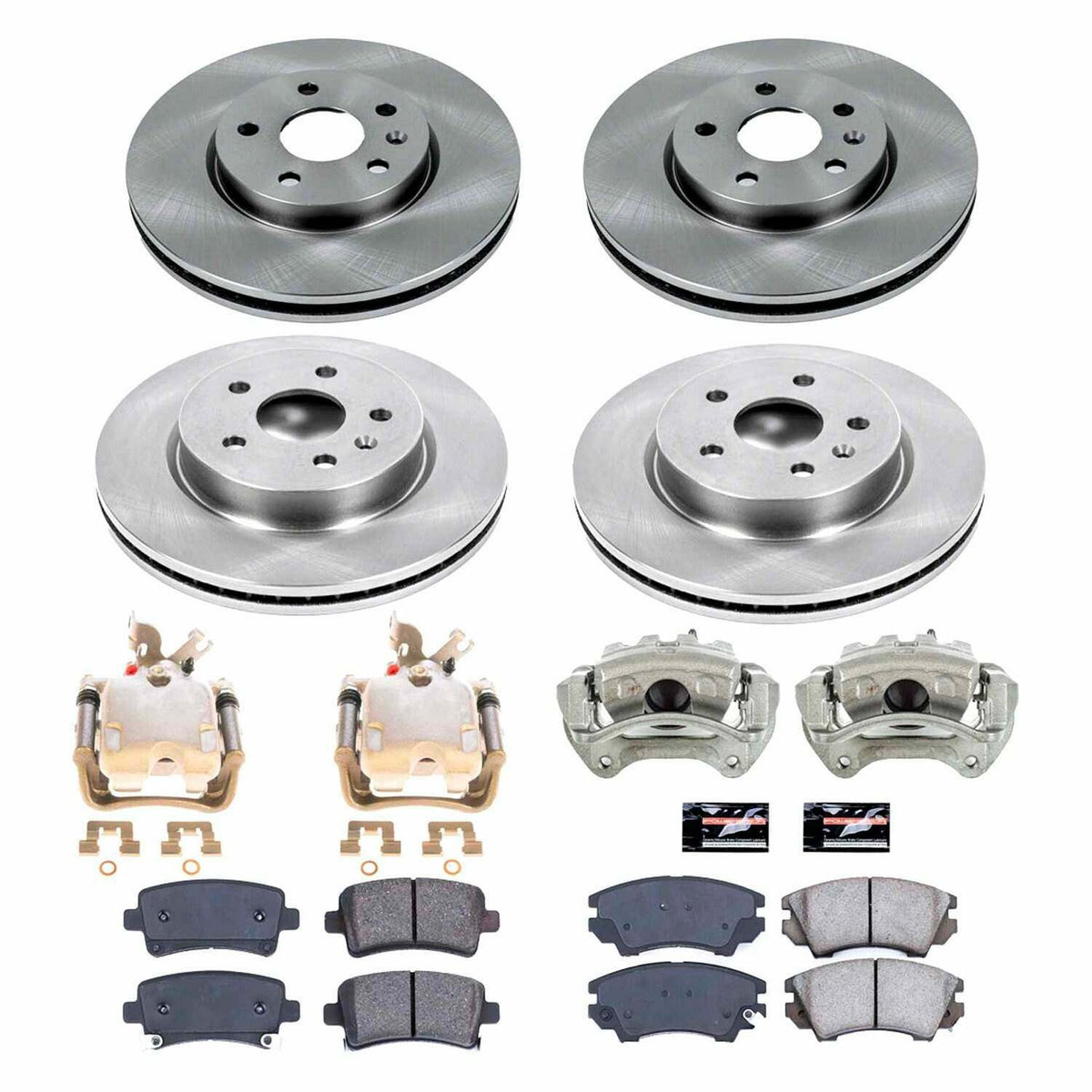 Power Stop 10-11 Saab 9-5 Front & Rear Autospecialty Kit w/Cals - KCOE6330