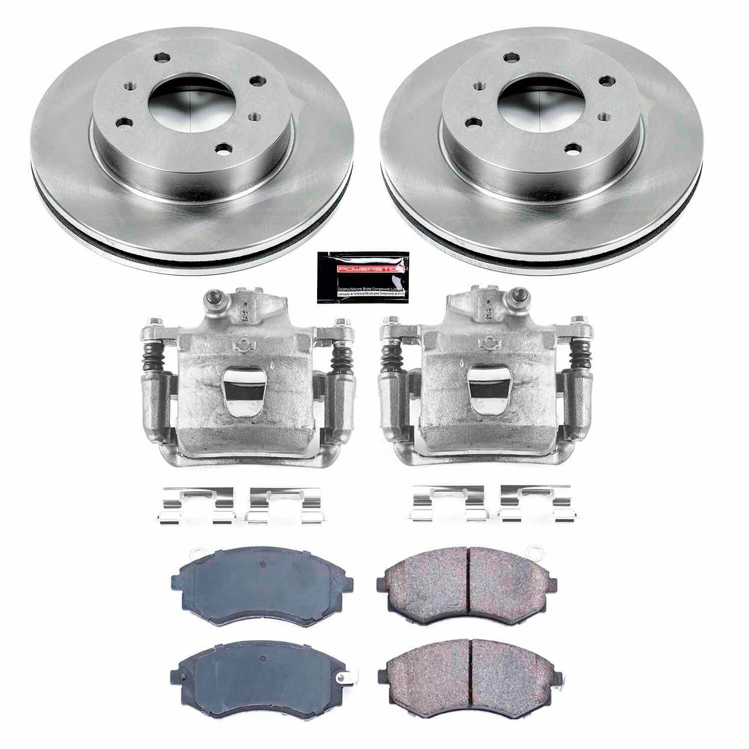 Power Stop 91-96 Infiniti G20 Front Autospecialty Brake Kit w/Calipers - KCOE656