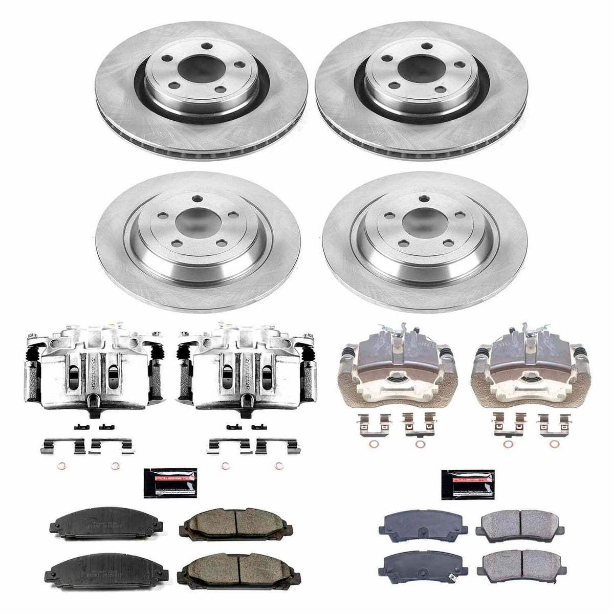 Power Stop 15-19 Ford Mustang Front & Rear Autospecialty Kit w/Cals - KCOE6808
