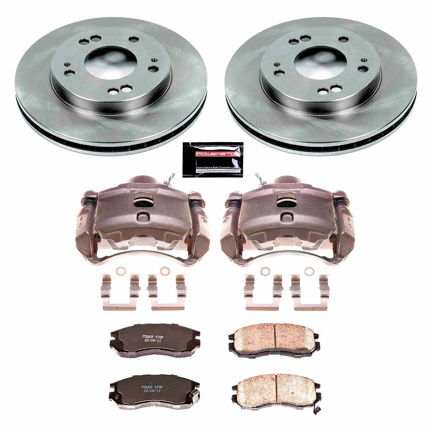 Power Stop 01-05 Chrysler Sebring Front Autospecialty Kit w/Calipers - KCOE681C