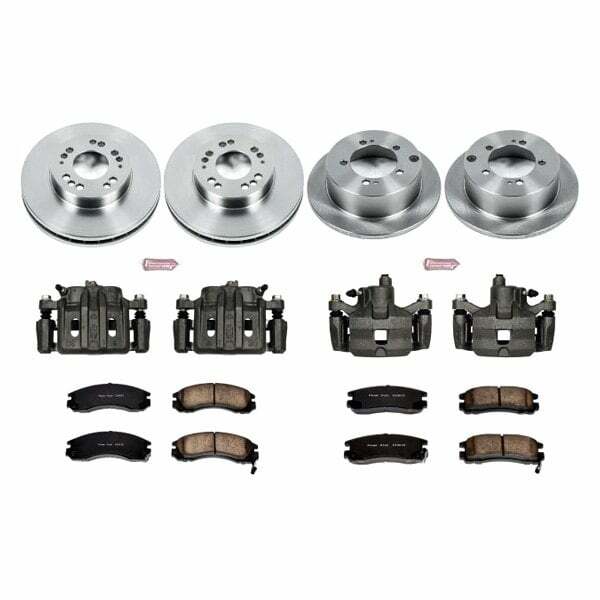 Power Stop 2000 Mitsubishi Eclipse Front & Rear Autospecialty Brake Kit w/Calipers - KCOE802A